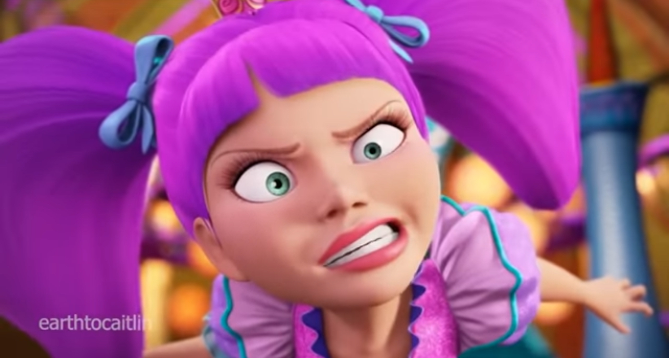 Melucia from Barbie and the Secret Door Blank Meme Template