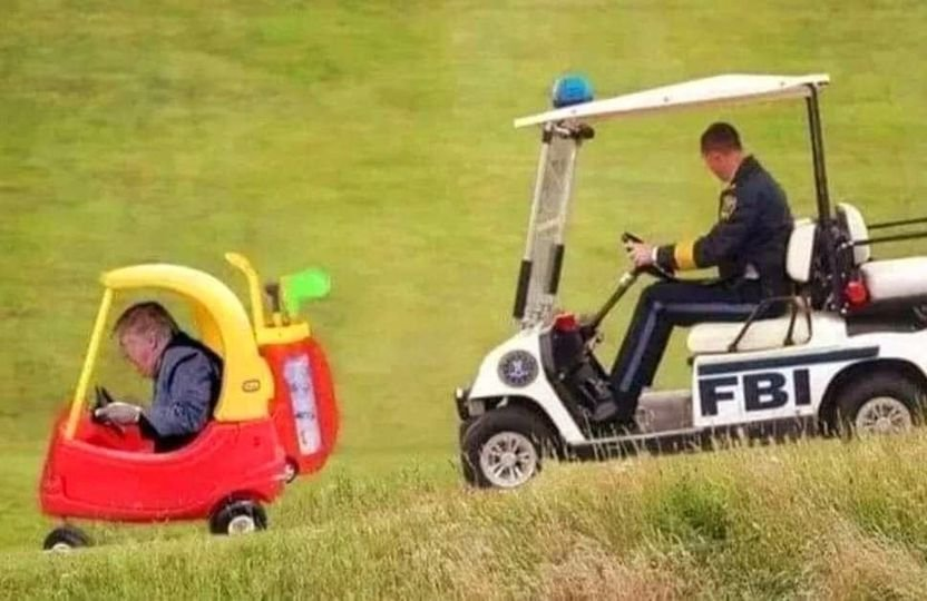 High Quality FBI Trump Car Blank Meme Template