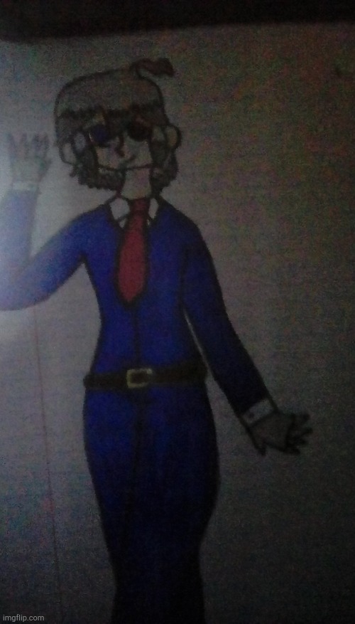 Ghost in a suit ( sorry for the shit camera quality) | made w/ Imgflip meme maker