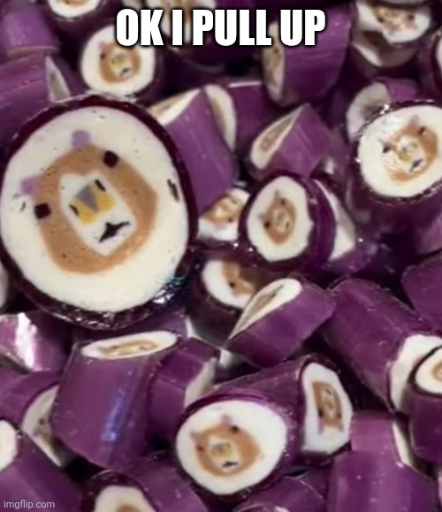Capybara candy | OK I PULL UP | made w/ Imgflip meme maker