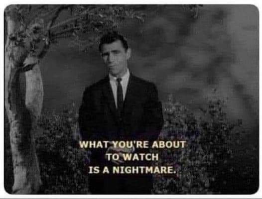 Twilight Zone Nightmare Blank Meme Template