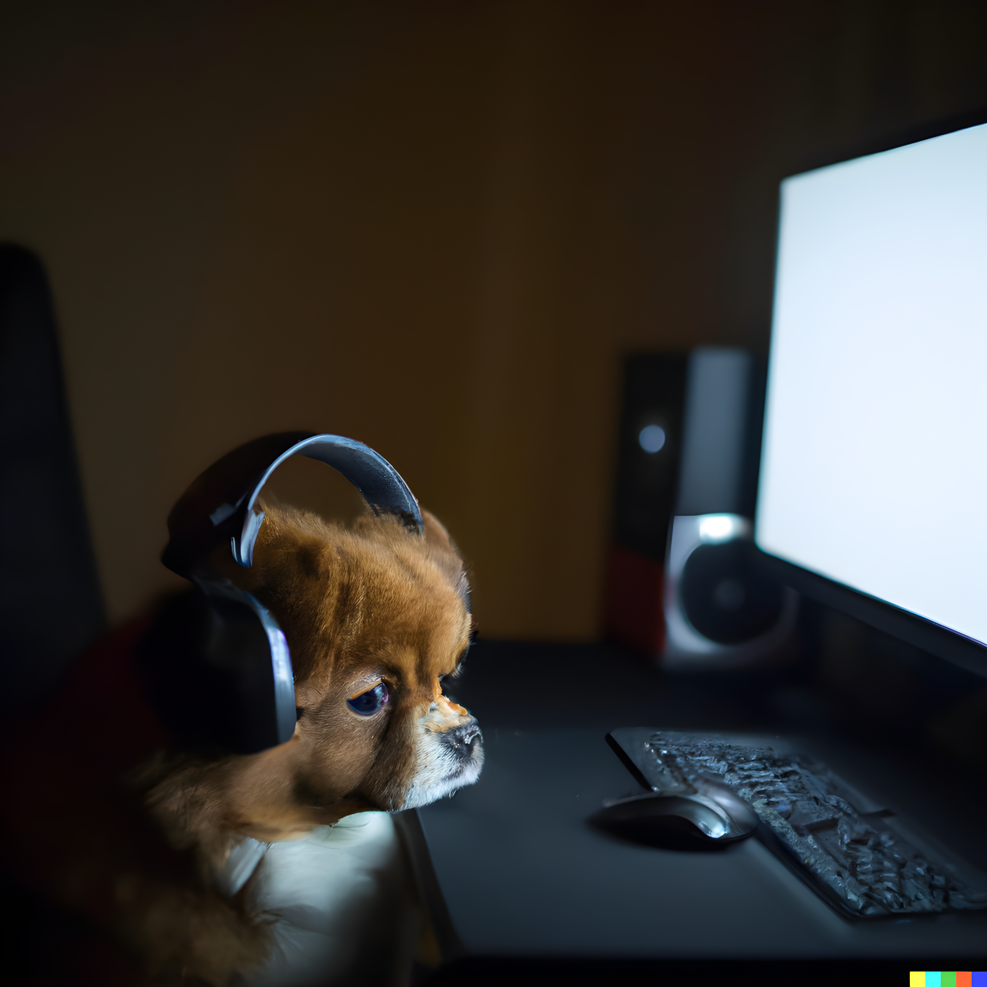 Sad gamer puppy Blank Meme Template