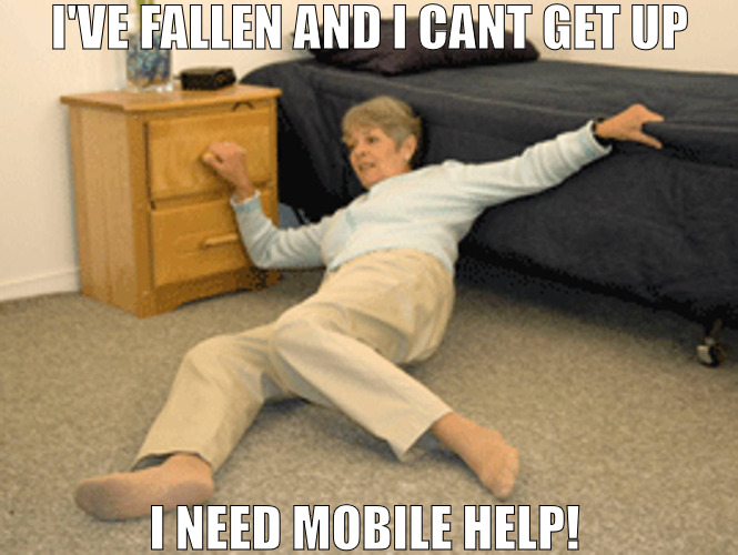 WE NEED HELP ALL HUEMONS IN NEED! | I'VE FALLEN AND I CANT GET UP; I NEED MOBILE HELP! | image tagged in i've fallen,meme | made w/ Imgflip meme maker