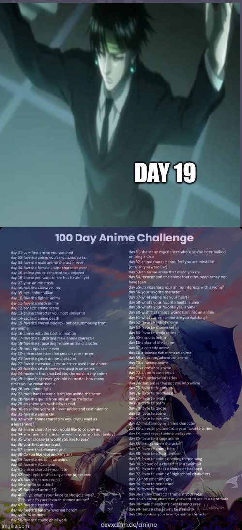 Yorknew Massacre | DAY 19 | image tagged in hunter x hunter | made w/ Imgflip meme maker