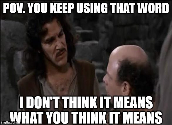 You keep using that word... | POV. YOU KEEP USING THAT WORD; I DON'T THINK IT MEANS WHAT YOU THINK IT MEANS | image tagged in you keep using that word | made w/ Imgflip meme maker