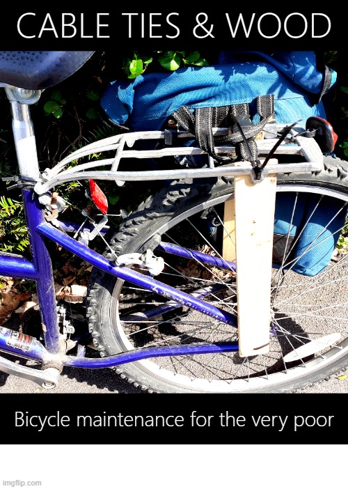 Bikes Falling Apart | image tagged in bike,cycle | made w/ Imgflip meme maker