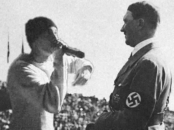 High Quality Eminem versus Hitler Rap Battle Blank Meme Template