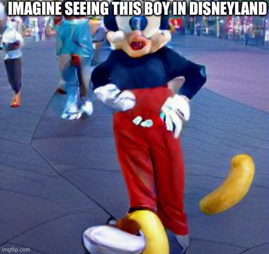 Disneyland | IMAGINE SEEING THIS BOY IN DISNEYLAND | image tagged in memes,disney | made w/ Imgflip meme maker