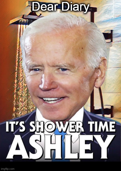 Most hated words.... | Dear Diary | image tagged in politics,joe biden,ashley,dear diary,pervert,shower | made w/ Imgflip meme maker