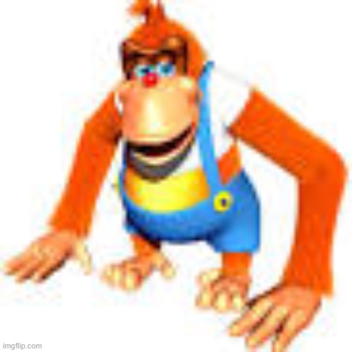 he | image tagged in lanky kong | made w/ Imgflip meme maker