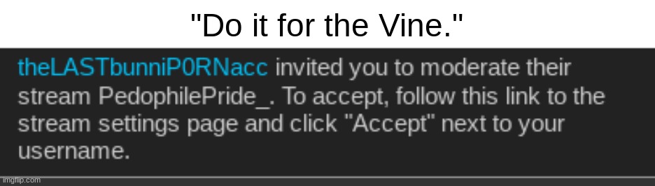 "Do it for the Vine." | made w/ Imgflip meme maker