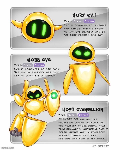 Shiny eve | image tagged in memes,pokemon,evolution,disney,wall-e,why are you reading this | made w/ Imgflip meme maker