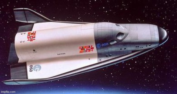 "European Space Shuttle isn't real, it can't hurt you." | made w/ Imgflip meme maker