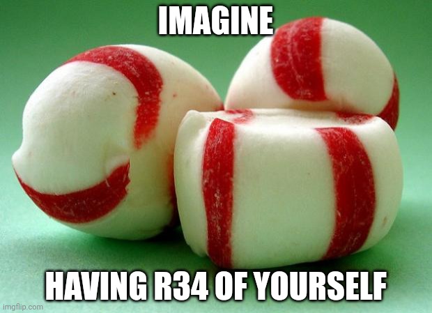 @Funner-70 | IMAGINE; HAVING R34 OF YOURSELF | image tagged in mints | made w/ Imgflip meme maker