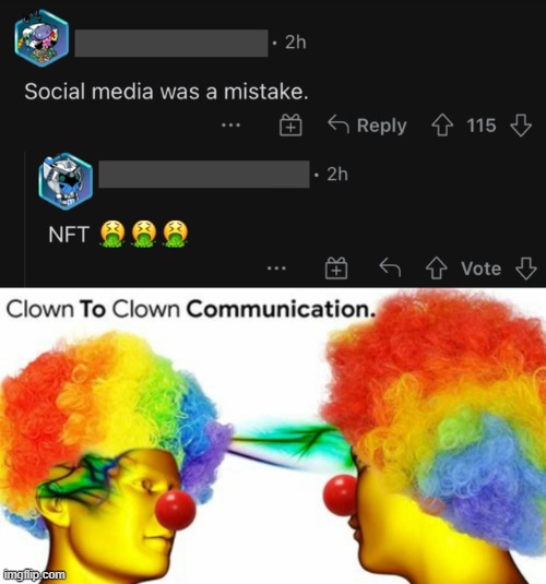 yeah reddit added nft | made w/ Imgflip meme maker