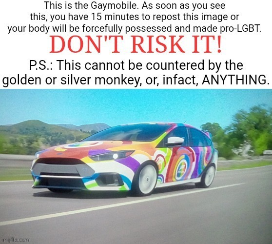 The Gaymobile Blank Meme Template