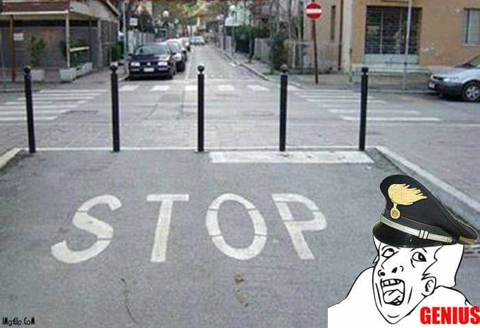 STOP right there !!! | image tagged in stop,barrier,fail | made w/ Imgflip meme maker