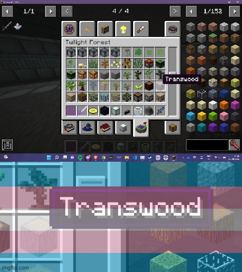 A little thing I noticed in my modded game, you could say that it's a trans-plant. | image tagged in little note for my trans homies,you are valid,stay awesome squad | made w/ Imgflip meme maker