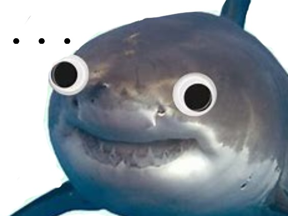 High Quality Surprised shark Blank Meme Template