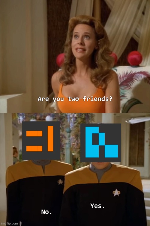 Are you two friends? | image tagged in are you two friends | made w/ Imgflip meme maker
