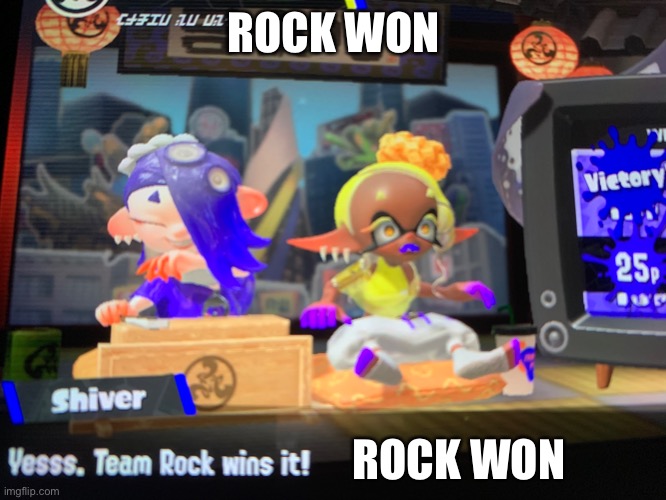 Rock won Imgflip