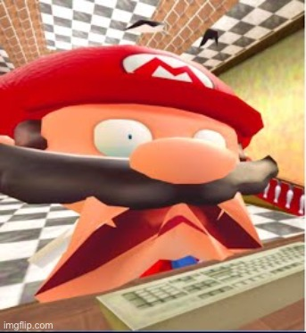 SMG4 Mario horror Blank Meme Template