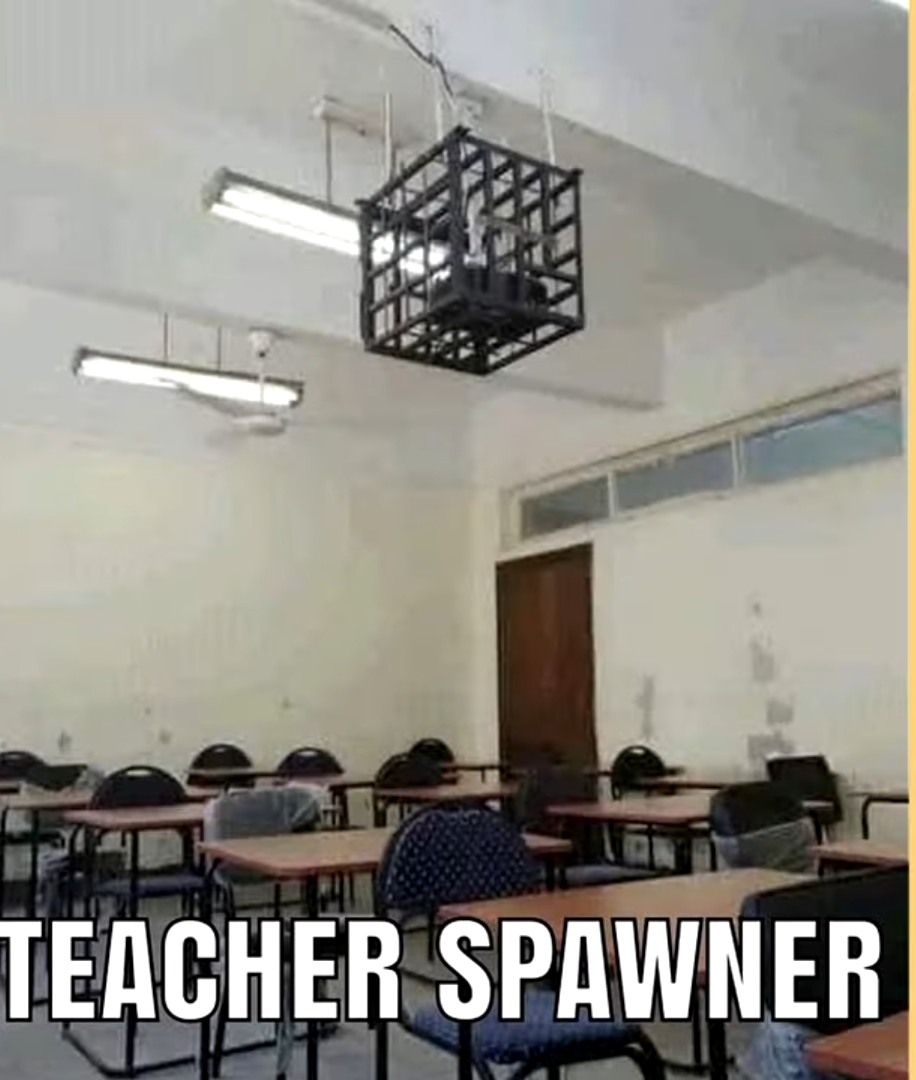 High Quality Teacher spawner Blank Meme Template