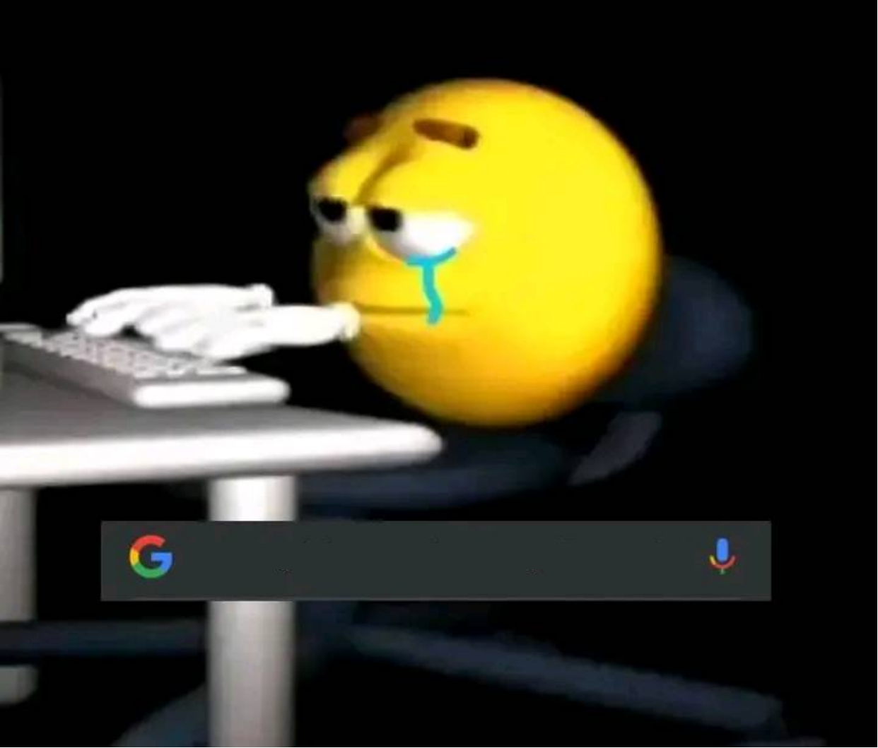 High Quality Depressed Google Search Blank Meme Template