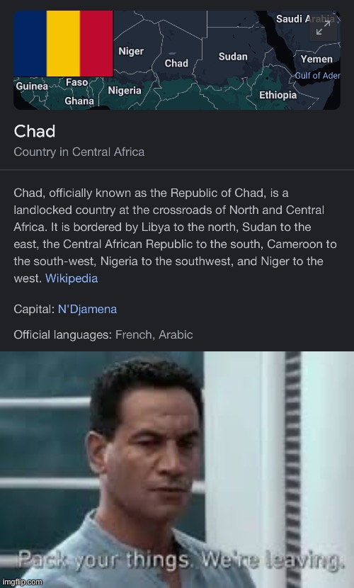 Chad Leaves Meme Generator - Imgflip