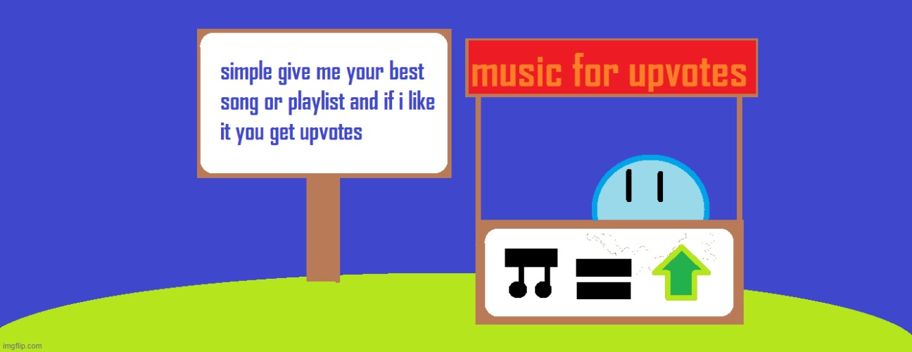 music = upvotes | made w/ Imgflip meme maker