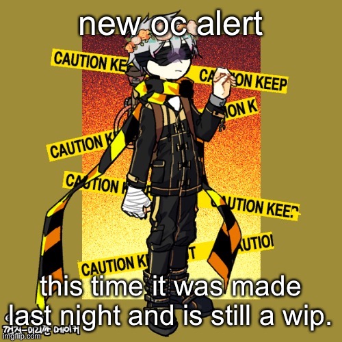 His name is Gold. :\ | new oc alert; this time it was made last night and is still a wip. | made w/ Imgflip meme maker