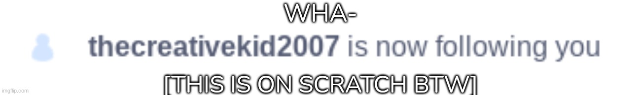 WHA-; [THIS IS ON SCRATCH BTW] | image tagged in idk,stuff,s o u p,carck | made w/ Imgflip meme maker