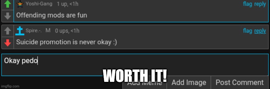LAKS: This is why you are my bf, Cause you do Edgelord stuff like this >:) | WORTH IT! | made w/ Imgflip meme maker