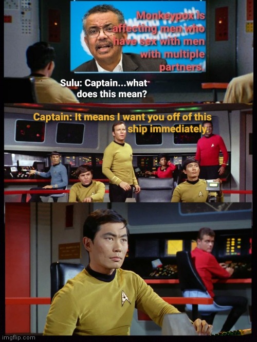 Not on my ship | image tagged in monkeypox | made w/ Imgflip meme maker