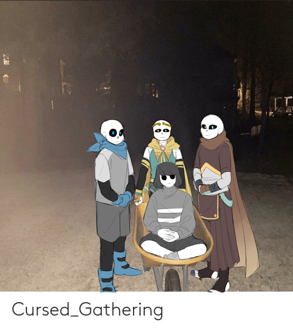 High Quality Cursed_Gathering Blank Meme Template