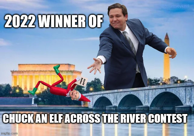 This year's winner... | 2022 WINNER OF; CHUCK AN ELF ACROSS THE RIVER CONTEST | image tagged in contest,winner,dr fauci | made w/ Imgflip meme maker