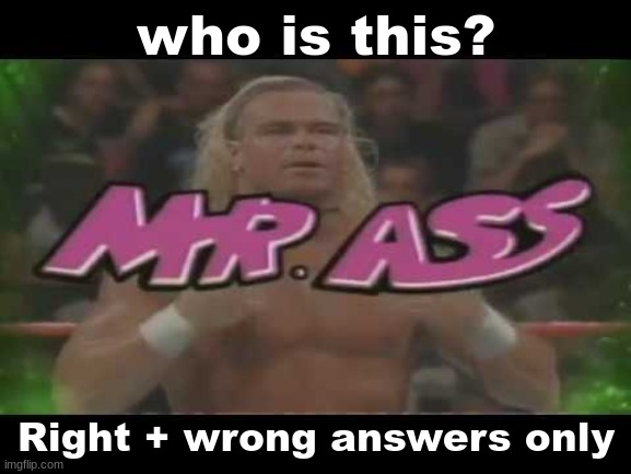 Mr. No-no word | who is this? Right + wrong answers only | made w/ Imgflip meme maker