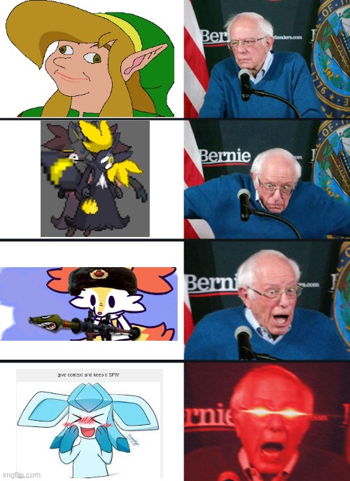 when my mind does the rating | image tagged in bernie lazer eyes | made w/ Imgflip meme maker