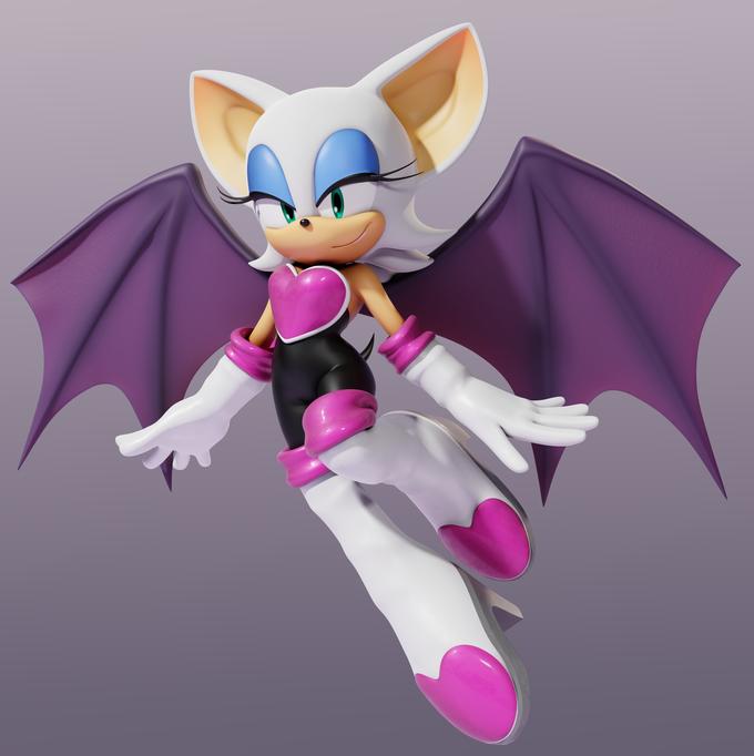 High Quality Rouge the Bat Blank Meme Template