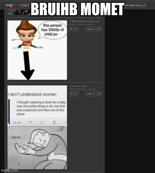 BRUIHB MOMET | made w/ Imgflip meme maker