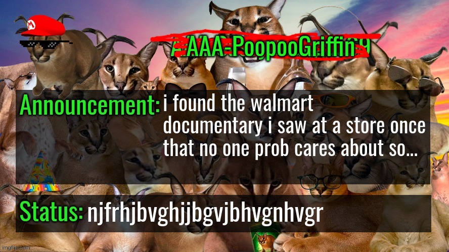 yay a documentry i never watched from my childhood isnt lost media but no one prob gives a fuk about it | i found the walmart documentary i saw at a store once that no one prob cares about so... njfrhjbvghjjbgvjbhvgnhvgr | image tagged in memes,funny,aaa-poopoogriffin announcement template,walmart,lost media,dvd | made w/ Imgflip meme maker