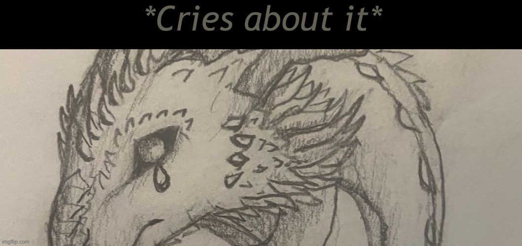 *Cries about it* | made w/ Imgflip meme maker