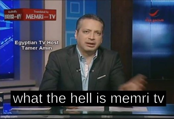 what is it | what the hell is memri tv | image tagged in memes,funny,memri tv,if you call this x i swear to allah,out of the loop,cnn fake news | made w/ Imgflip meme maker
