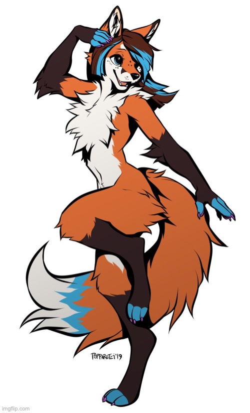 I hit 5 upvotes in less than 2 minutes and I think that's a personal best. Anyway, here it is | image tagged in furry girl | made w/ Imgflip meme maker