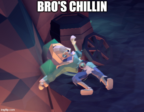 Chilling skelly | BRO'S CHILLIN | image tagged in just chillin' | made w/ Imgflip meme maker