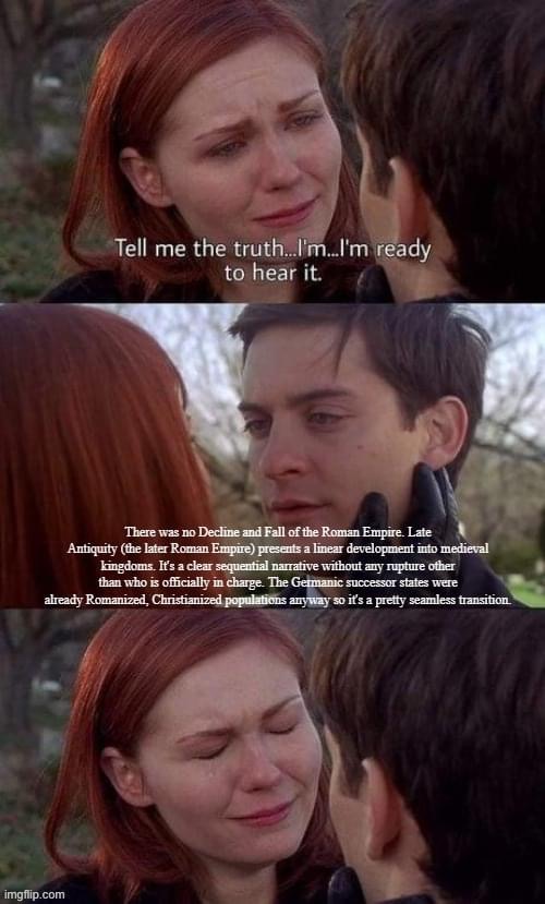 Decline and fall of the Roman Empire redpilled | image tagged in decline and fall of the roman empire redpilled | made w/ Imgflip meme maker