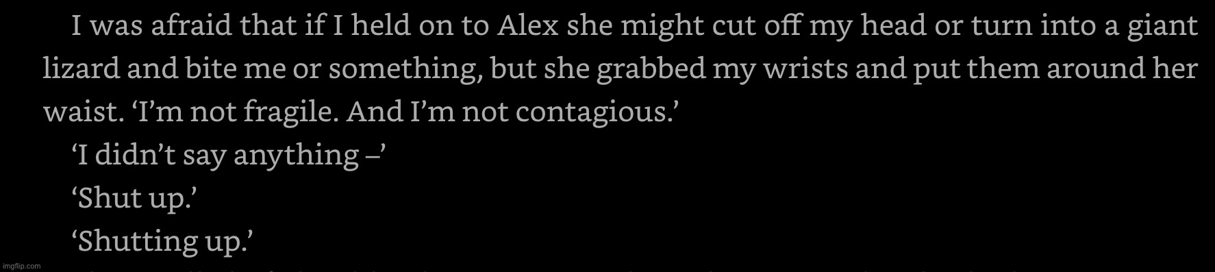 Sorry if you don’t understand, Alex is genderfluid and something transphobes say is that it’s contagious | made w/ Imgflip meme maker