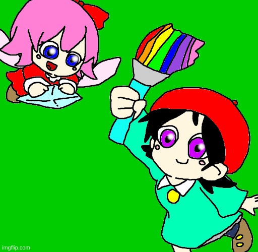 Adeleine and Ribbon Fanart (Special) | image tagged in adeleine,ribbon,cute,fanart | made w/ Imgflip meme maker