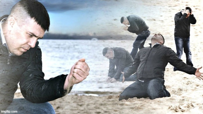 Bored man on beach | image tagged in bored man on beach | made w/ Imgflip meme maker