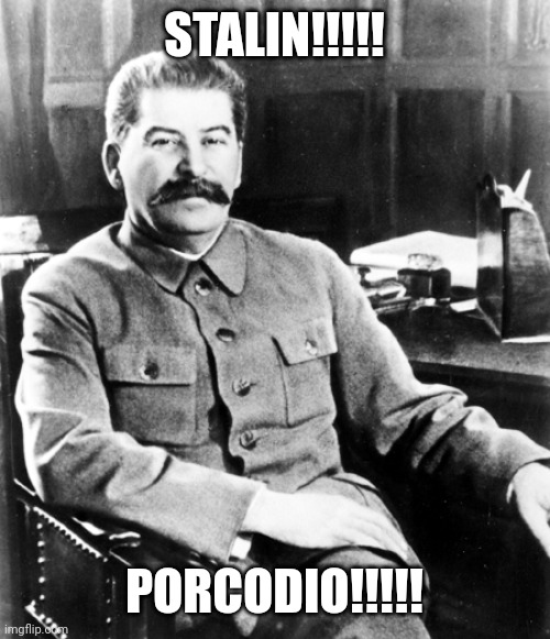Most interesting man in the soviet union | STALIN!!!!! PORCODIO!!!!! | image tagged in most interesting man in the soviet union | made w/ Imgflip meme maker